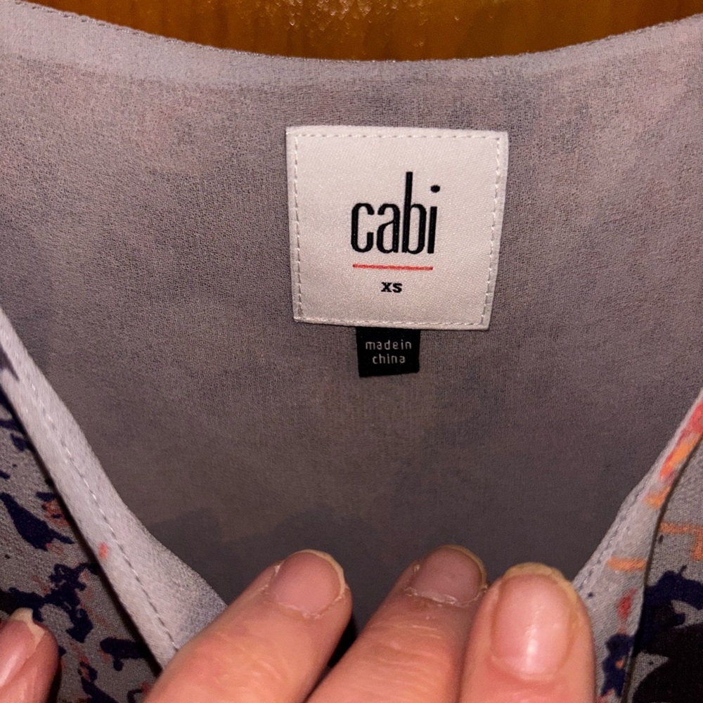 CAbi Floral Blouse in Soft Hues